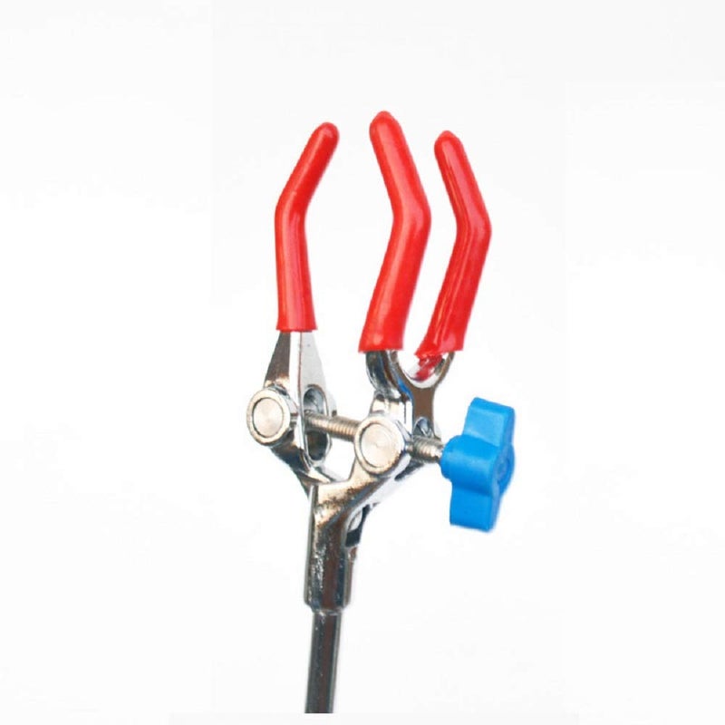 LabZhang Lab Clamp 3 Prong Finger Adjust Jaw with Scientific Extension Adjustable Bosshead Clamp Holder - Image 4